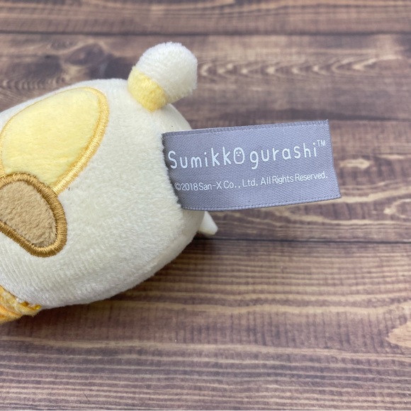 Sumikko Gurashi Neko Cat Plush Keychain Yellow 2 Inch Stuffed Toy 2018 Gifts - Picture 3 of 7